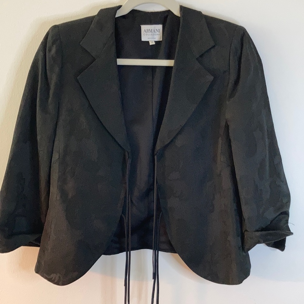 Armani Collezioni cotton brocade jacket